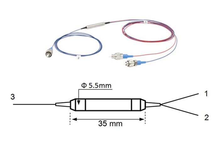 PM Fiber Wavelength Division Multiplexer Fiber WDM - Click Image to Close